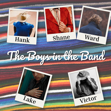 five stock photos of men on a serape background