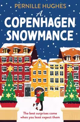 A couple kissing in snow-covered Copenhagen