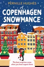A couple kissing in snow-covered Copenhagen
